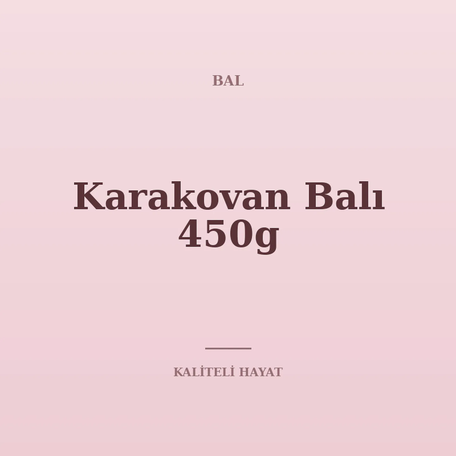 Karakovan Balı 450g