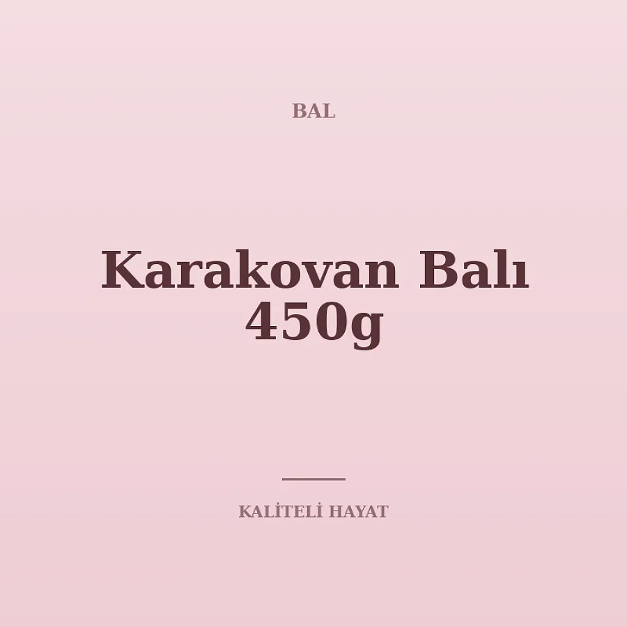Karakovan Balı 450g
