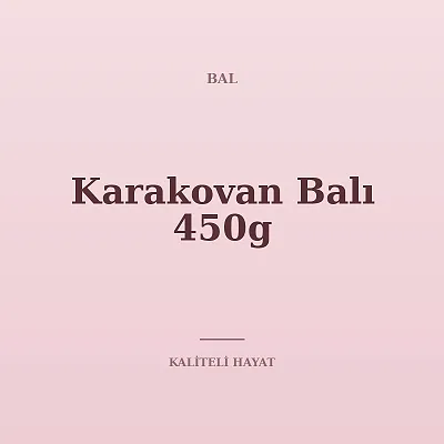 Karakovan Balı 450g