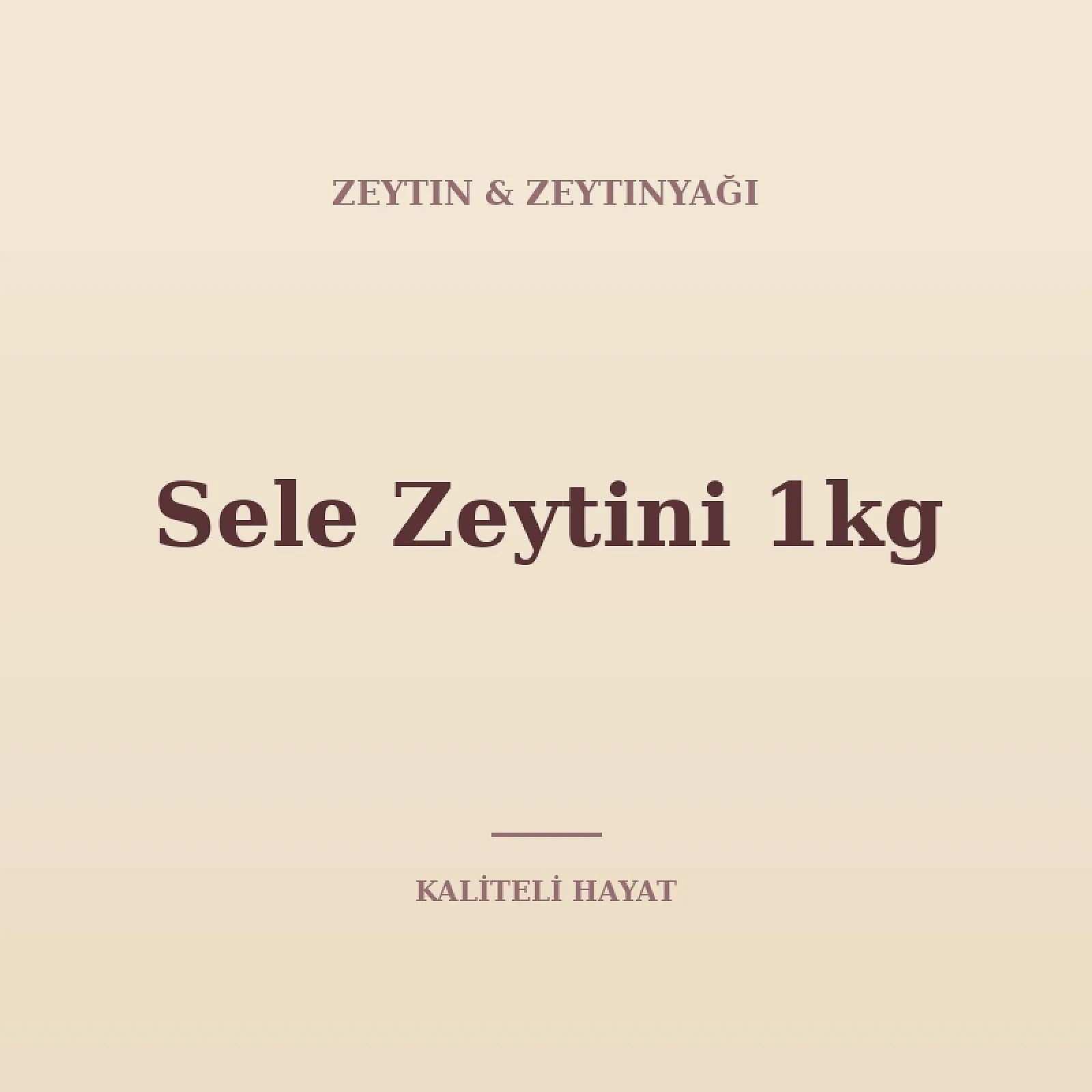 Sele Zeytini 1kg
