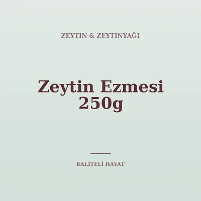 Zeytin Ezmesi 250g