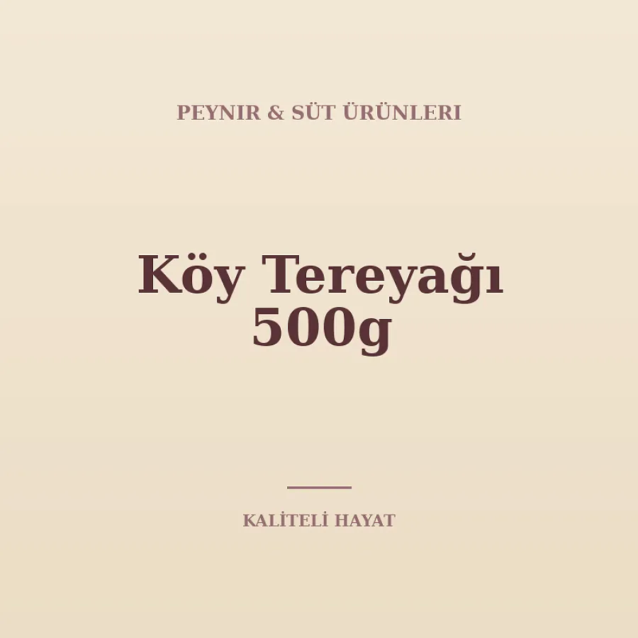 Köy Tereyağı 500g