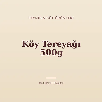 Köy Tereyağı 500g