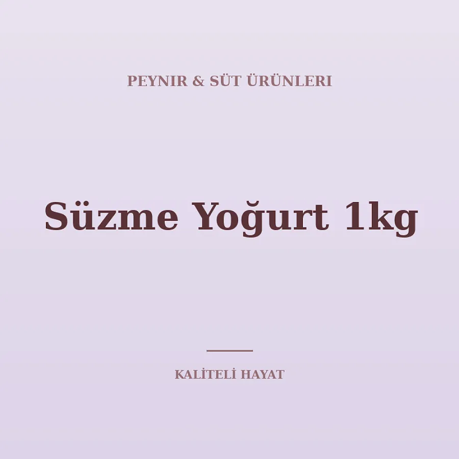 Süzme Yoğurt 1kg