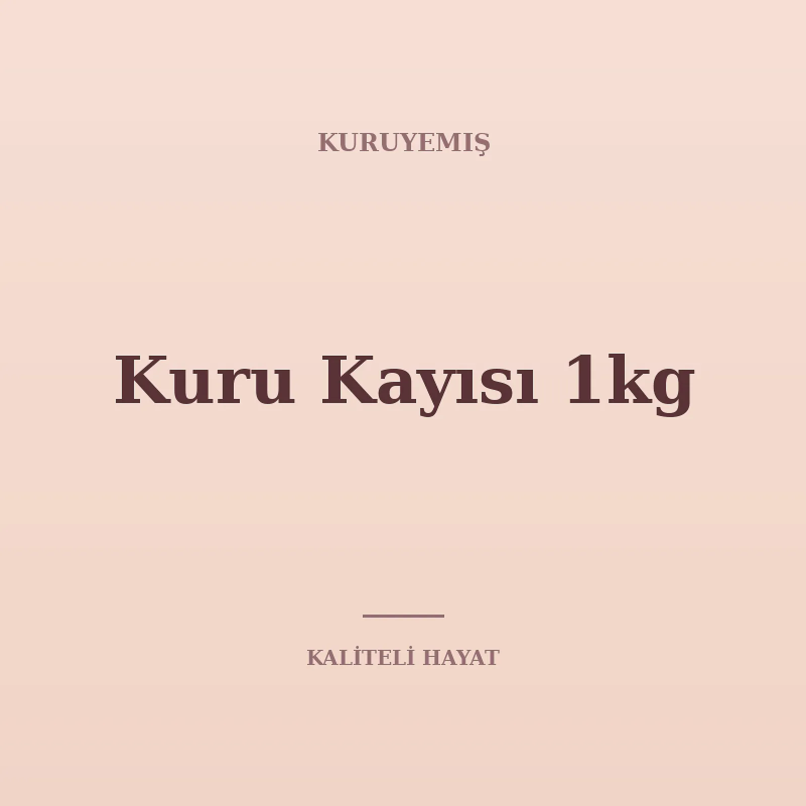 Kuru Kayısı 1kg