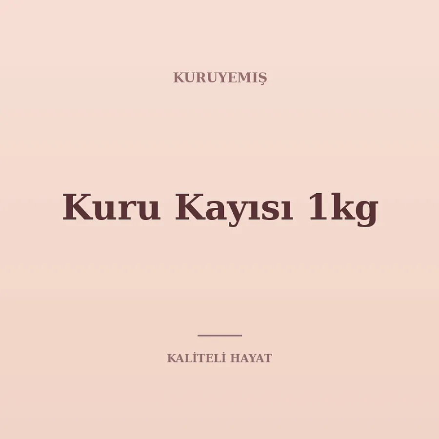 Kuru Kayısı 1kg