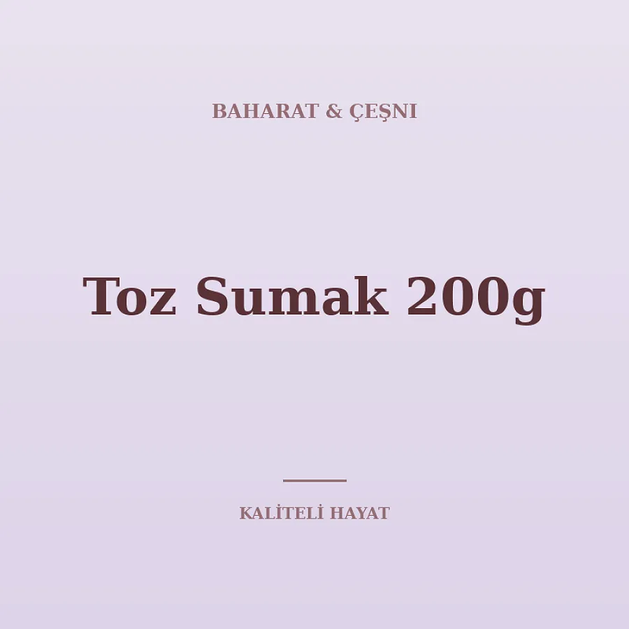 Toz Sumak 200g