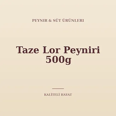 Taze Lor Peyniri 500g