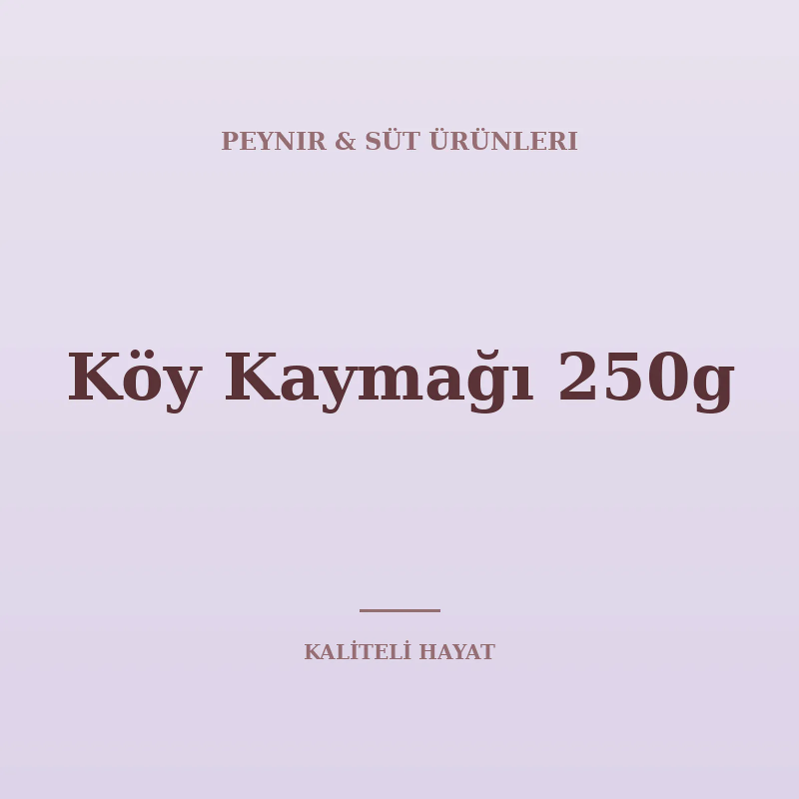 Köy Kaymağı 250g