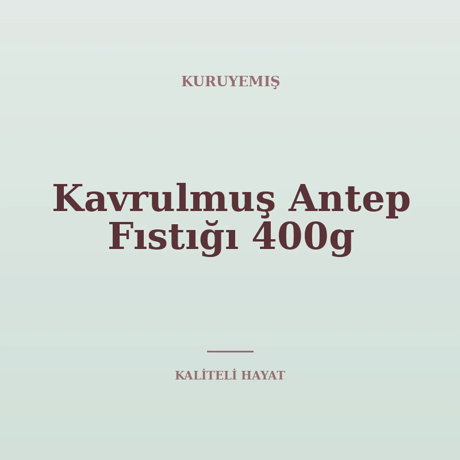 Kavrulmuş Antep Fıstığı 400g