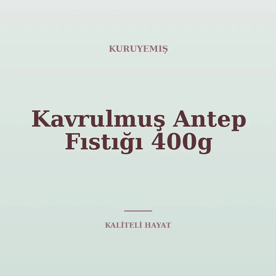 Kavrulmuş Antep Fıstığı 400g