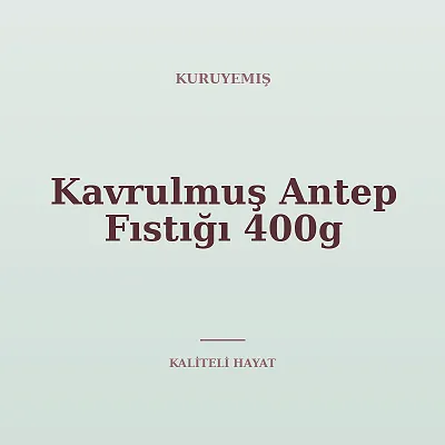 Kavrulmuş Antep Fıstığı 400g