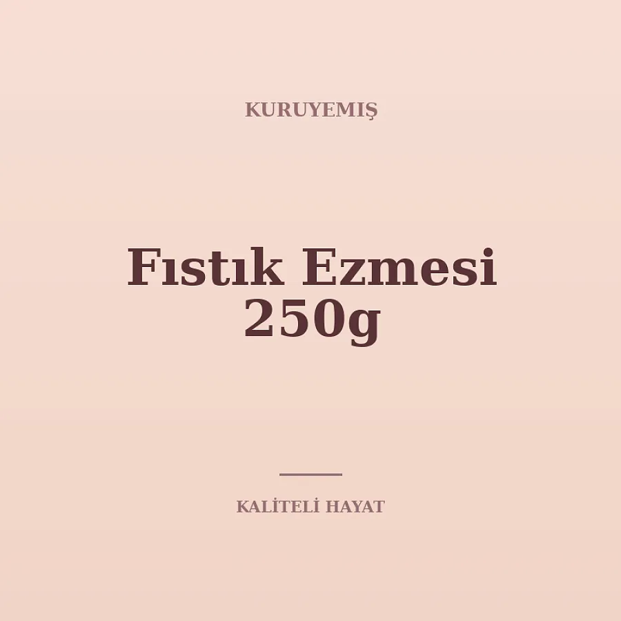 Fıstık Ezmesi 250g