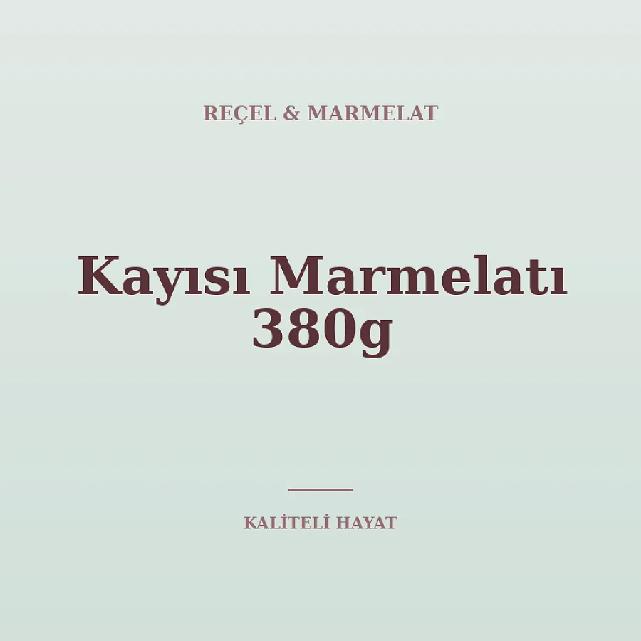 Kayısı Marmelatı 380g