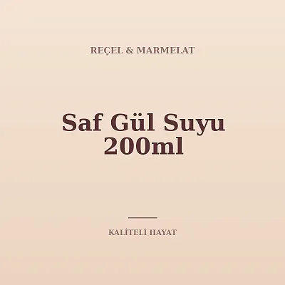 Saf Gül Suyu 200ml