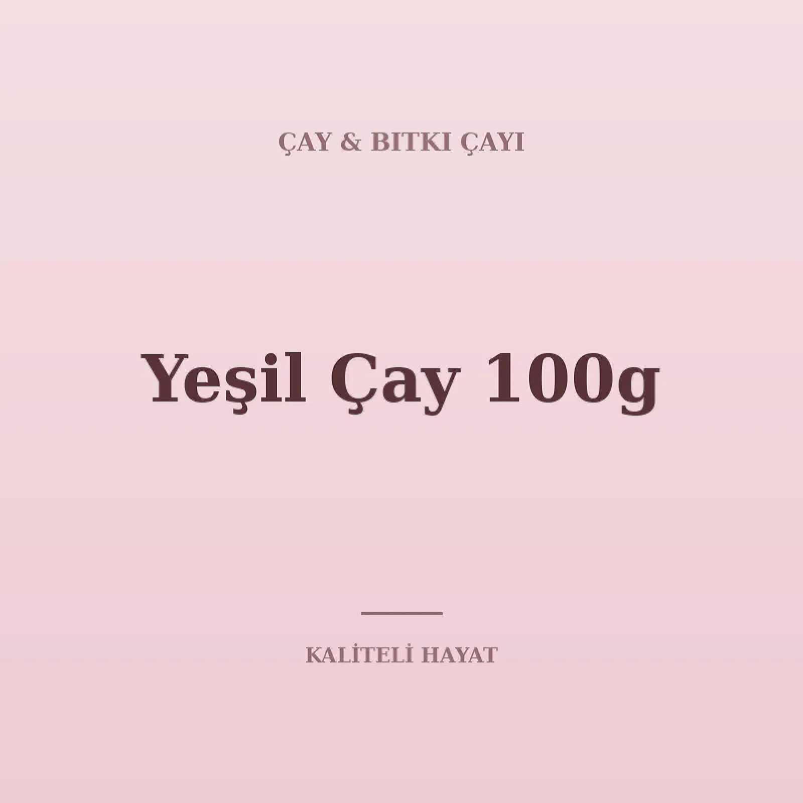 Yeşil Çay 100g