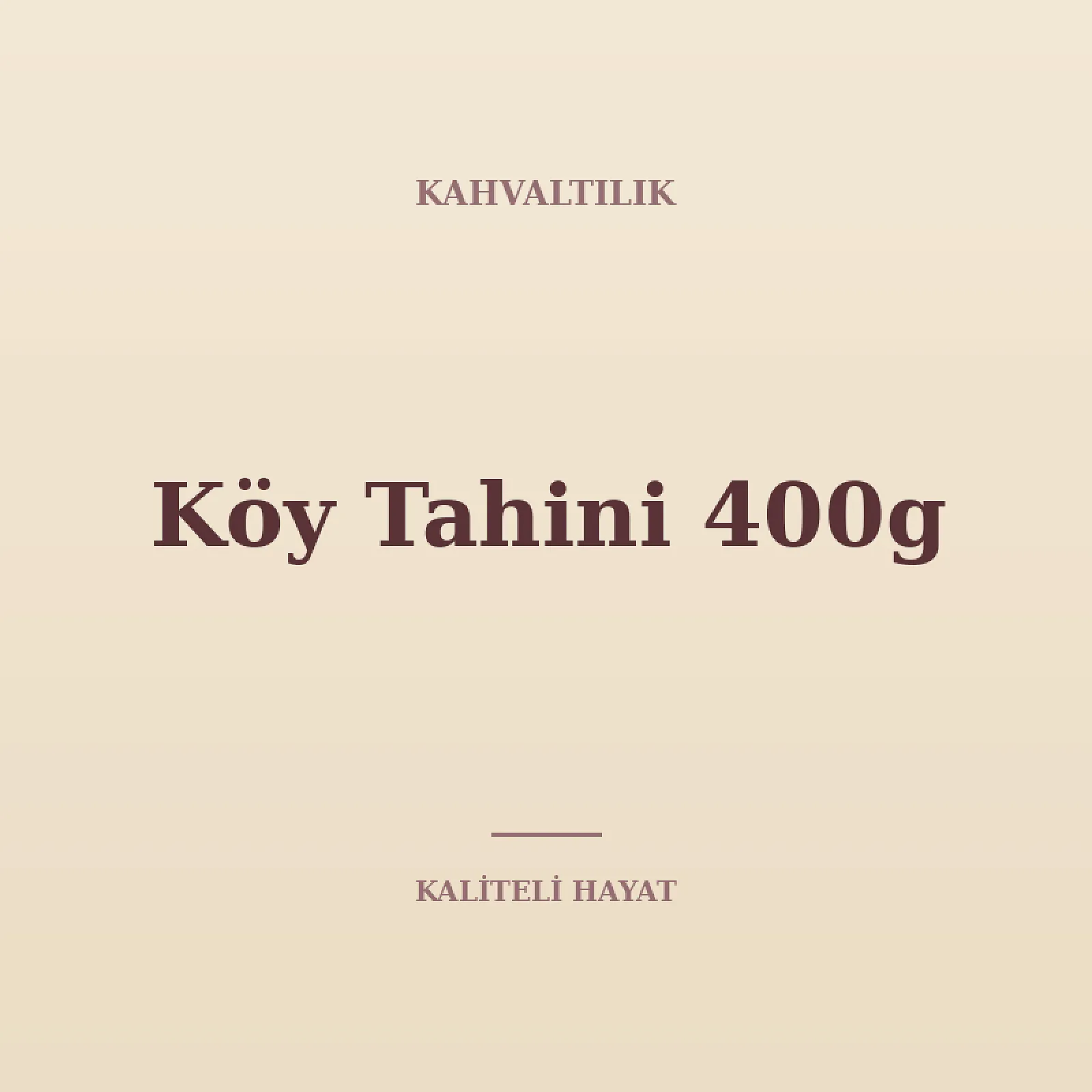 Köy Tahini 400g