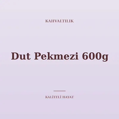 Dut Pekmezi 600g