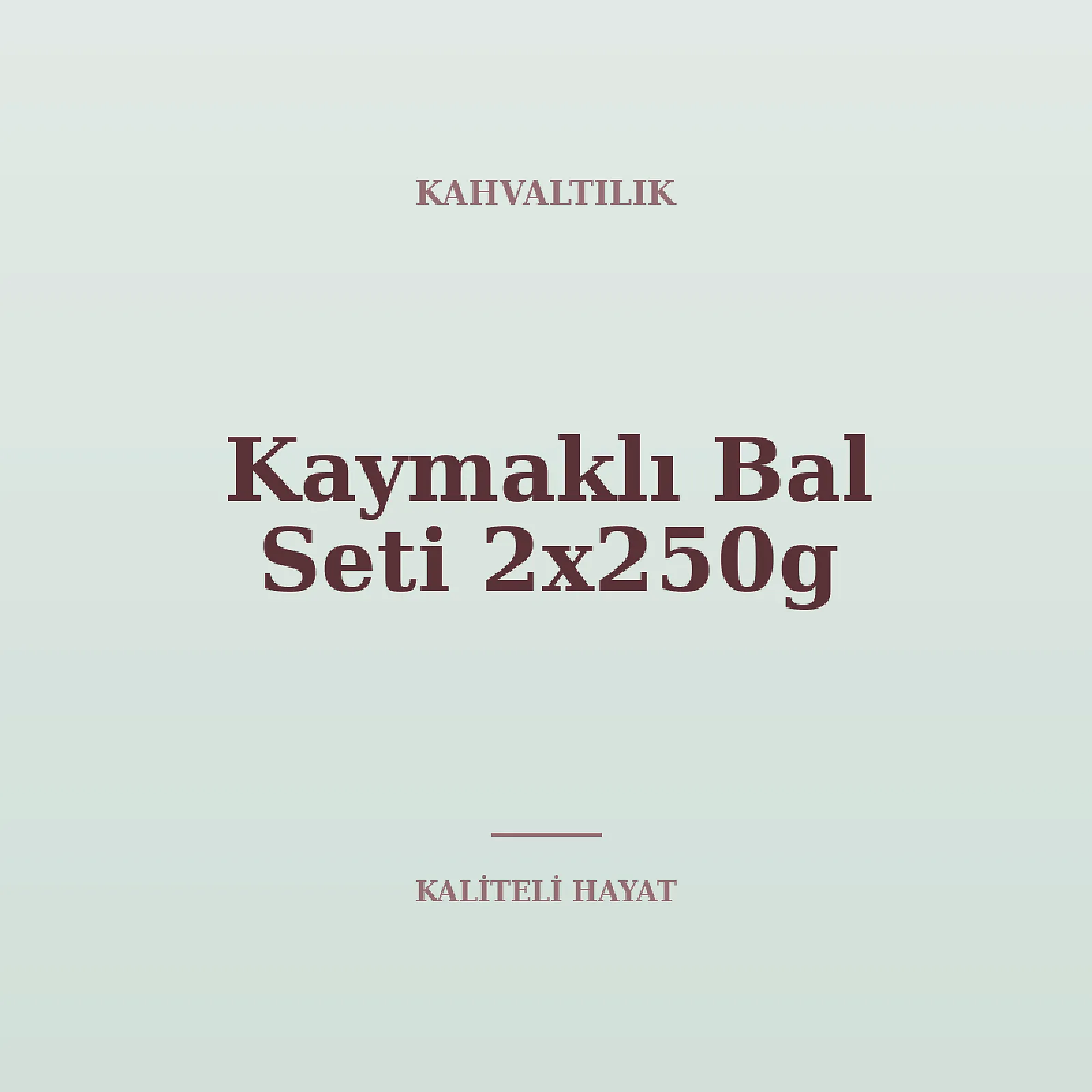 Kaymaklı Bal Seti 2x250g