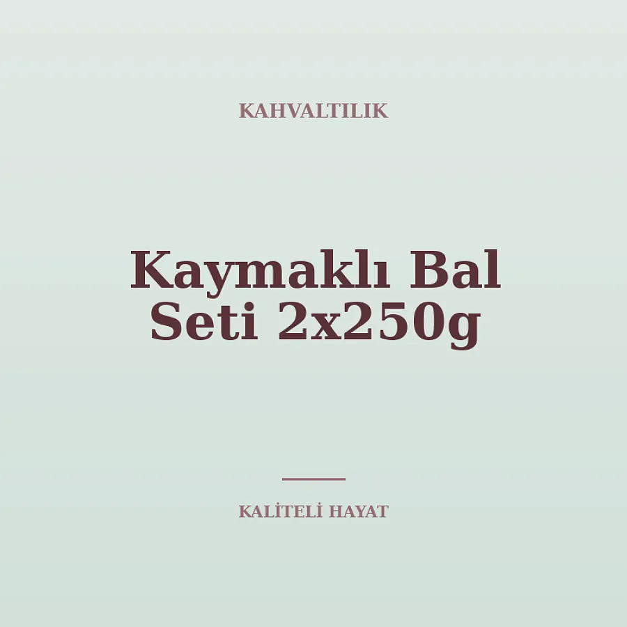 Kaymaklı Bal Seti 2x250g