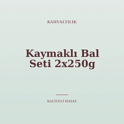 Kaymaklı Bal Seti 2x250g